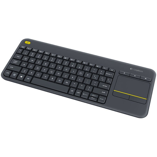 Logitech klávesnice K400 Plus/ Bezdrátová/ 2.4GHz/ Touchpad/ USB přijímač/ CZ/ Černá Sort