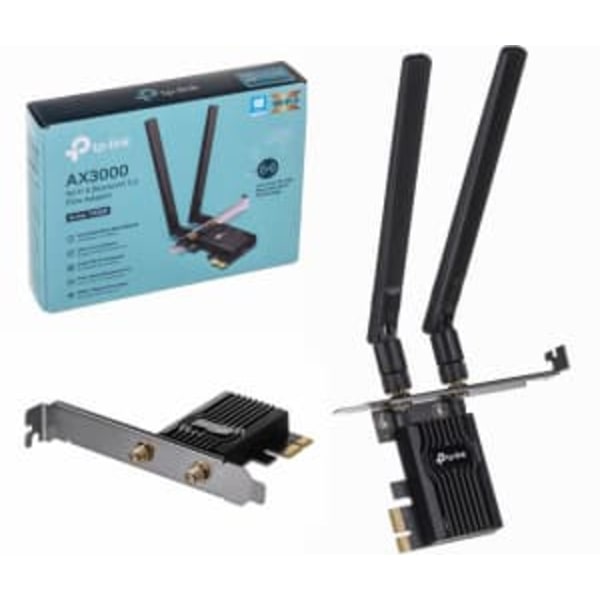 TP-Link ARCHER TX55E network card WLAN / Bluetooth 2402 Mbit/s Svart