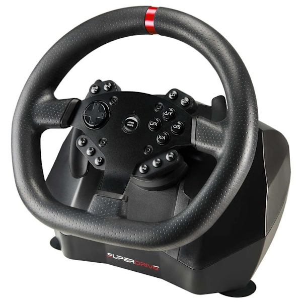 Subsonic SA5659 Gaming Controller Black USB Steering wheel + Pedals Digital PlayStation 4, Xbox One, Xbox One S, Xbox One X, Xbox Series S, Xbox Serie