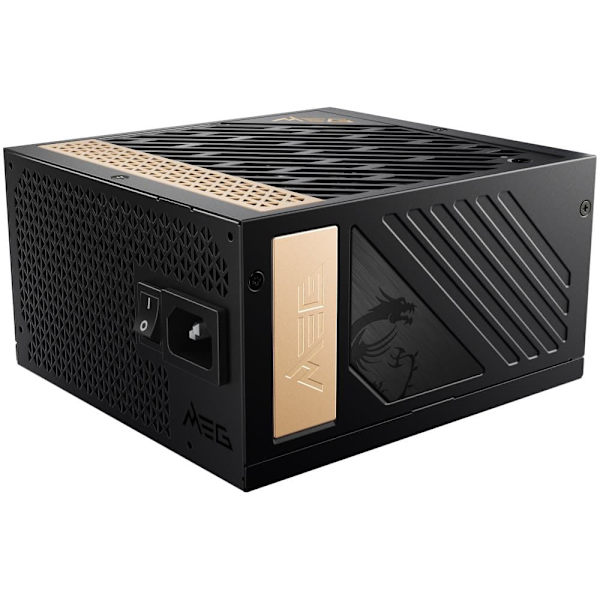 MSI MEG AI1300P PCIE5 power supply unit 1300 W 24-pin ATX ATX Black