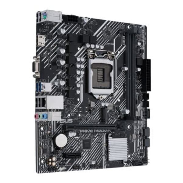 Asus | PRIME H510M-K | Processor family Intel | Processor socket LGA1200 | DDR4 | Memory slots 2 | Supported hard disk drive interfaces SATA, M.2 | N