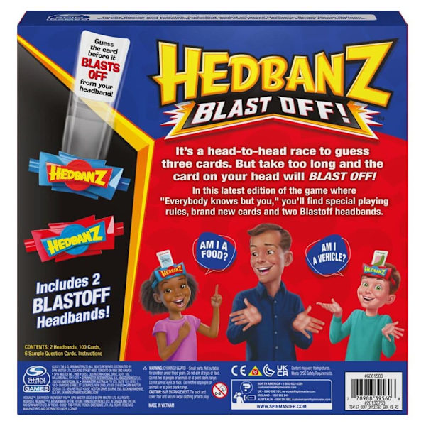 SPINMASTER GAMES game Hedbanz Blast Off, 6062194