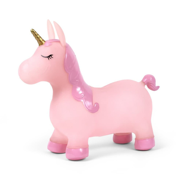 bo. Jumping animal Pink unicorn
