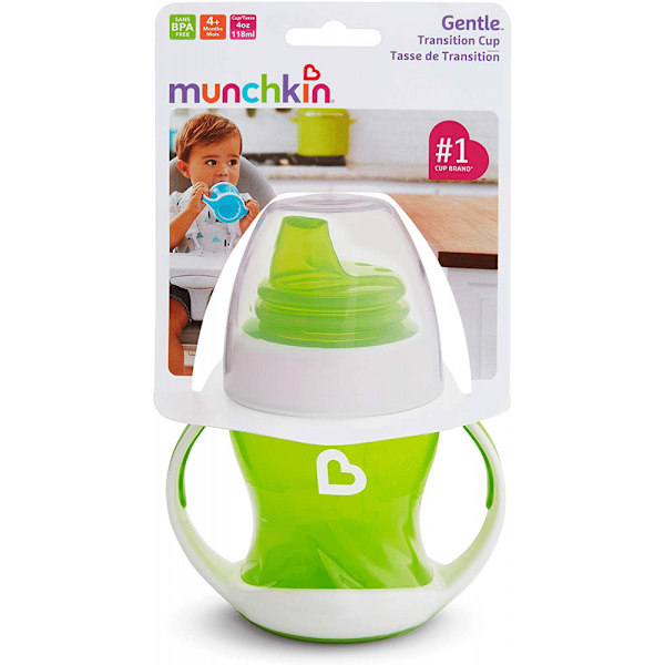 MUNCHKIN Gentle Transition Trainer Cup, 4m+, 118ml, green, 05178502WWW