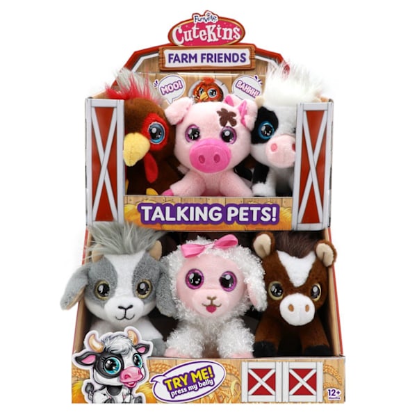 CUTEKINS plush toy with sounds Farm Friends, assort., 35056