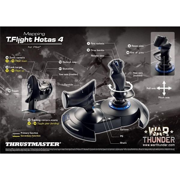 Thrustmaster | Joystick T-Flight Hotas 4 | Black | Joystick