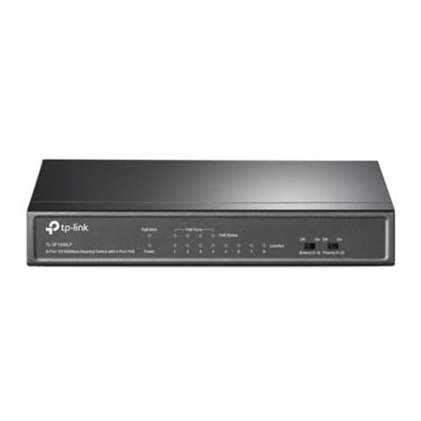 TP-LINK | Switch | TL-SF1008LP | Unmanaged | Desktop | 10/100 Mbps (RJ-45) ports quantity 8 | Power over Ethernet (PoE) ports quantity 4 | Power suppl