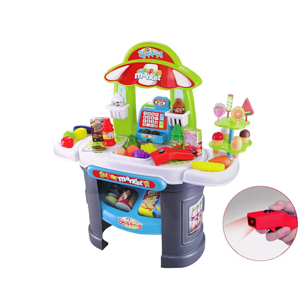 Supermarket Set Grocery Scanner for Kids