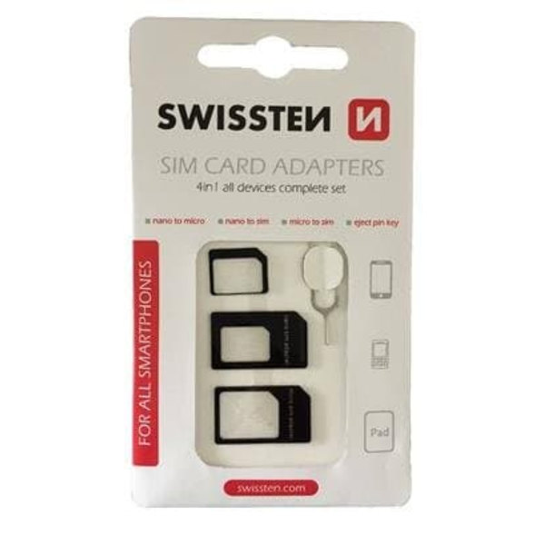 SIM Kartes Adapteru Komlekts Swissten SIM Card Adapters