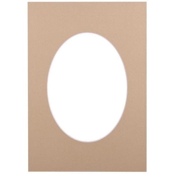 Passepartout 30x40, sandstone oval