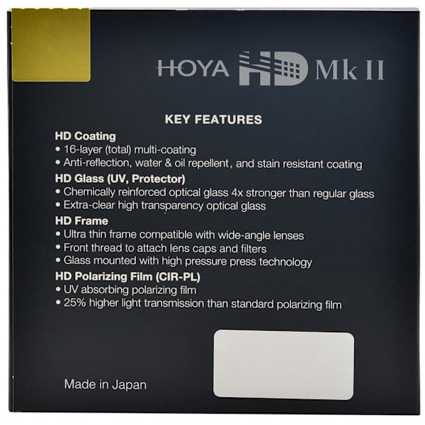Hoya filter UV HD Mk II 72mm