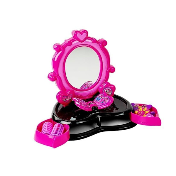 Dressing table barber braid device with sounds and lights
