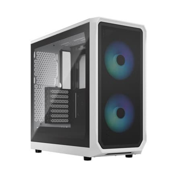 Fractal Design | Focus 2 | Side window | RGB White TG Clear Tint | Midi Tower | Power supply included No | ATX Vit