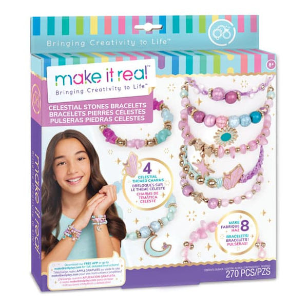 MAKE IT REAL DIY Bracelets set Celestial stones