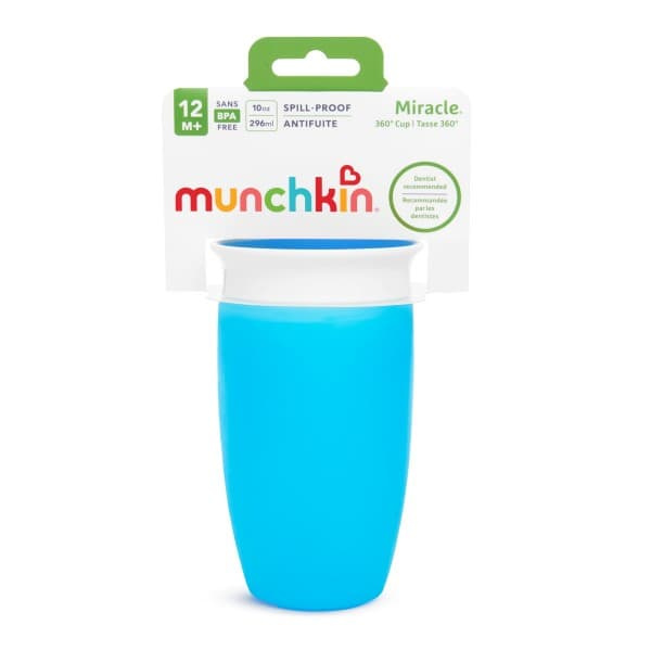 MUNCHKIN Sippy Cup, Blue,  Miracle 360, 12m+, 296ml, 90072