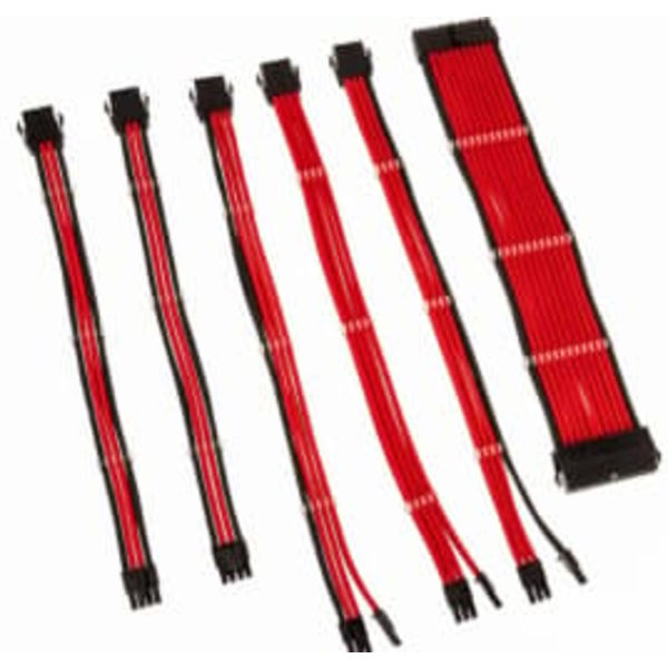 PSU Kabeļu Pagarinātāji Kolink Core 6 Cables Red