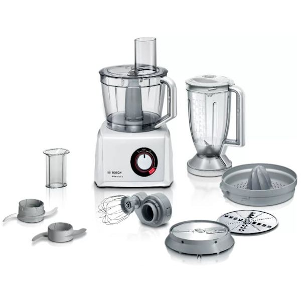 Bosch MultiTalent 8 food processor 1100 W 3.9 L Translucent, White Built-in scales
