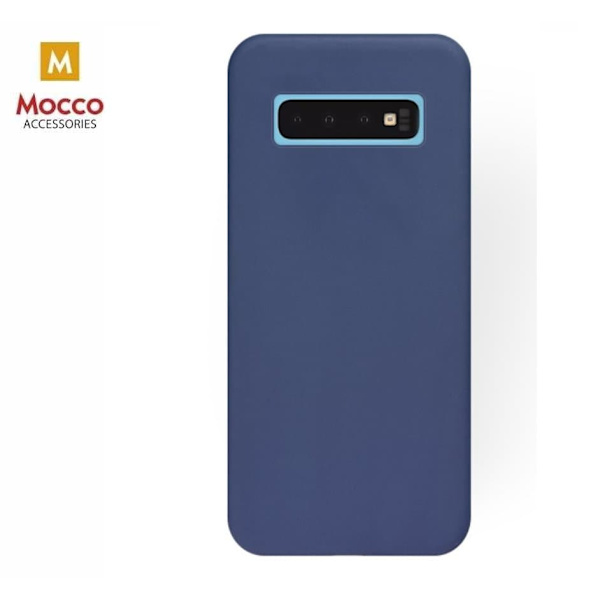 Mocco Soft Magnet Silicone Case With Built In Magnet For Holders for Xiaomi Redmi Note 7 / Note 7 Pro Blue