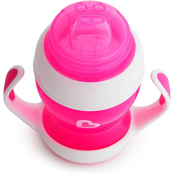 MUNCHKIN Gentle Transition Trainer Cup, 4m+, 118ml, Pink, 05178602www