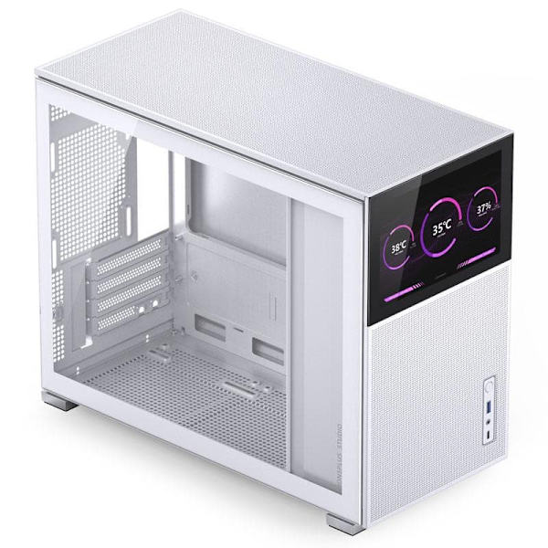 Jonsbo D31 MESH Screen Micro-ATX Case, Tempered Glass - white