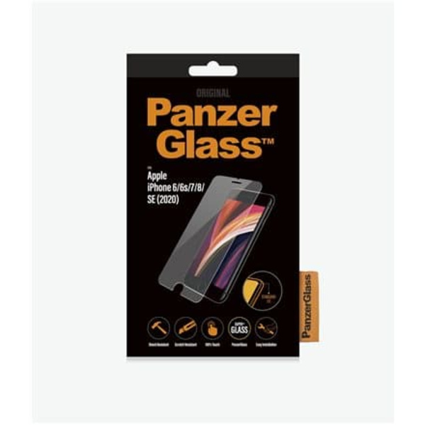 PanzerGlass | Screen Protector | Apple | Iphone 6/6s/7/8/SE (2020) | Glass | Crystal Clear | Clear Screen Protector