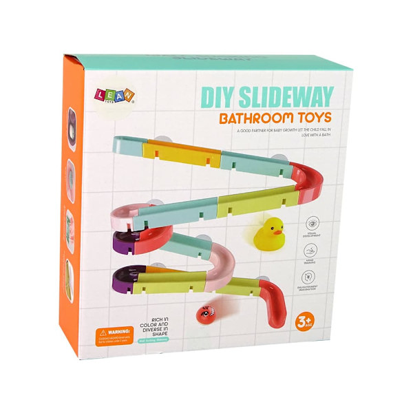 Play Bath Toy Track Sliding Duck Set 44 Elements