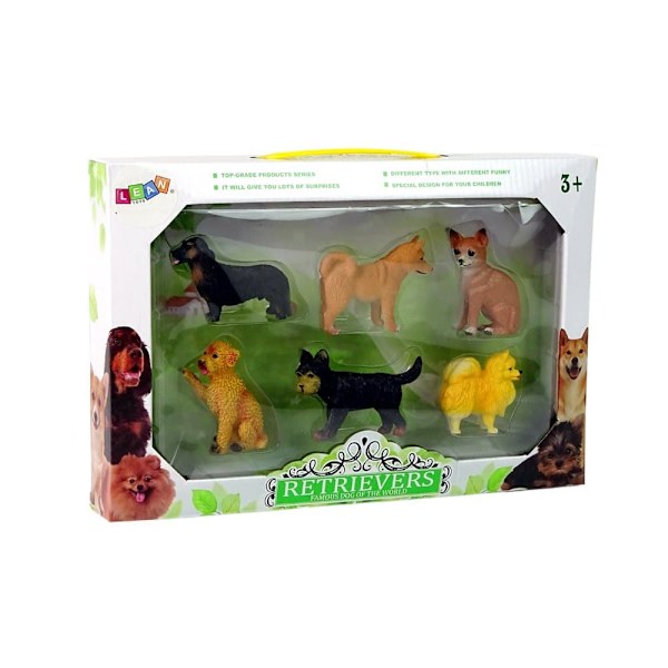 Set of 6 Figures  Purebred Dogs  Famous Dog of the World