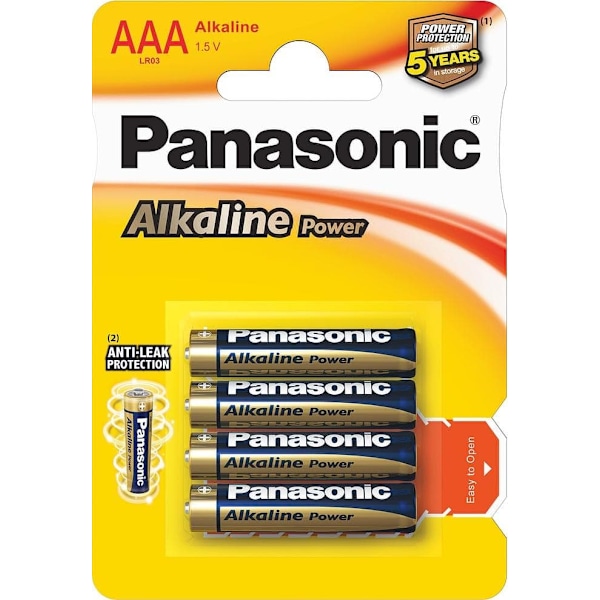 Panasonic Alkaline Power battery LR03APB/4B