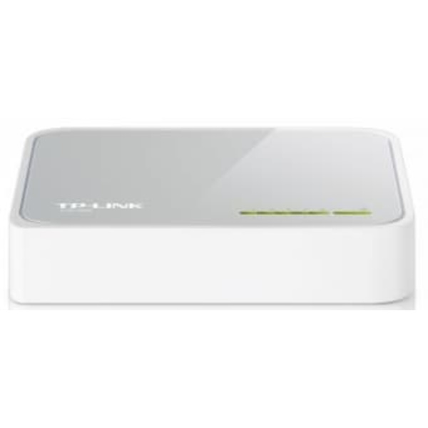 TP-Link TL-SF1005D Managed Fast Ethernet (10/100) White Hvid