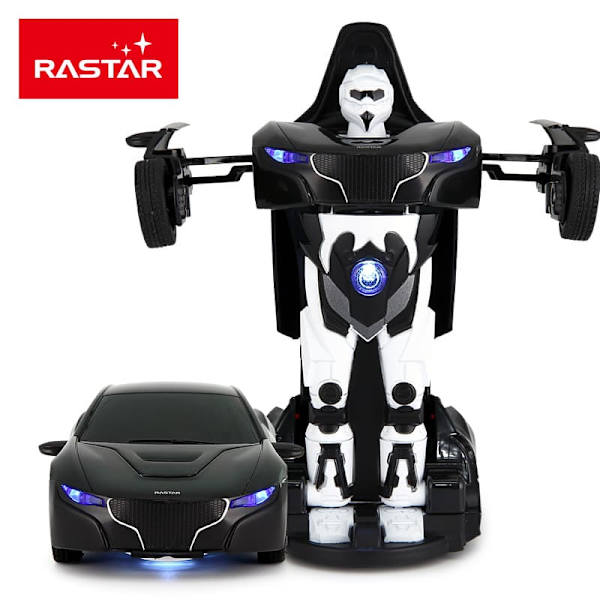 RASTAR transformable car RC 1:32 Black/Yellow/Red/Blue, 61800