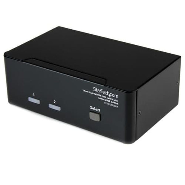 2 PORT DUAL DVI USB KVM SWITCH/IN