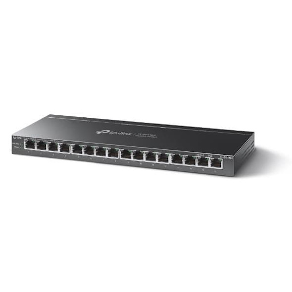 TP-Link 16-Port Gigabit Desktop Switch with 16-Port PoE+ Sort