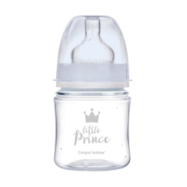 Canpol babies Anti-colic Wide Neck Bottle 120ml PP Easy Start ROYAL BABY 35/233_blu