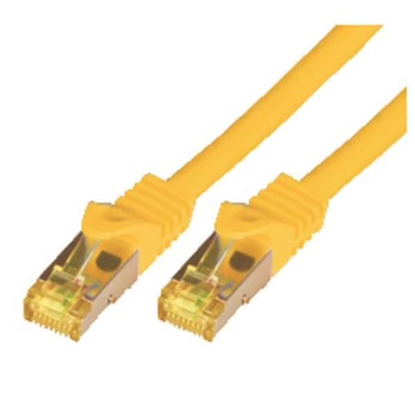 CAT7 SFTP RJ45 LSZH 0.25M YEL/10GBIT RAW PATCH CABLE