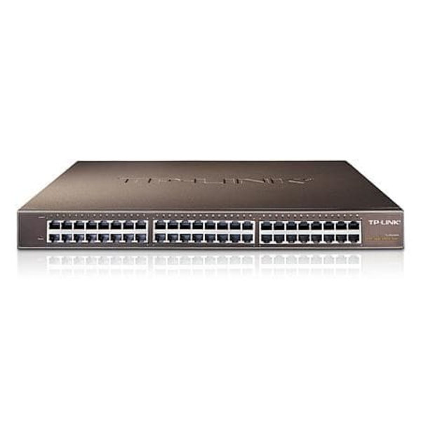 TP-Link TL-SG1048 Unmanaged Gigabit Ethernet (10/100/1000) 1U Black Sort