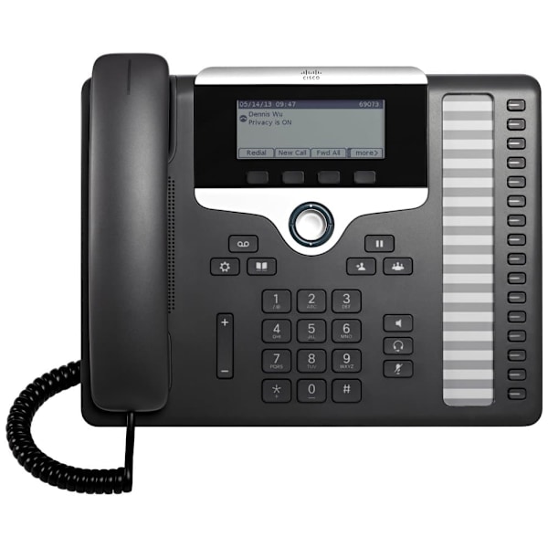 Cisco CP-7861-K9= VoIP telefon, 2x LAN, 1x AUX, s displejem