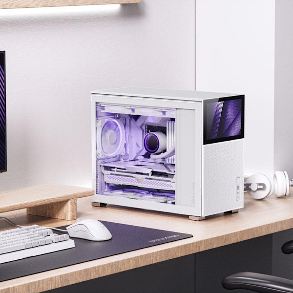 Jonsbo D31 MESH Screen Micro-ATX Case, Tempered Glass - white