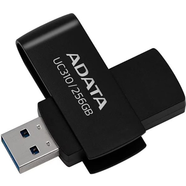 ADATA | USB Flash Drive | UC310 | 256 GB | USB 3.2 Gen1 | Black Sort