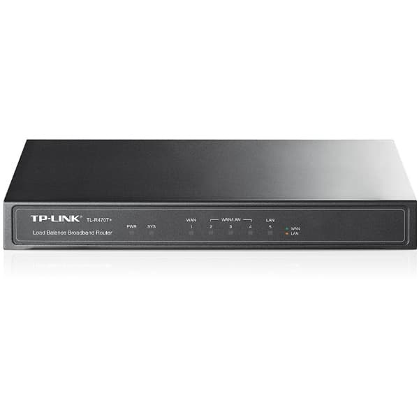 TL-R470T+V4.0 5-PORT-MULTI-WAN/RTR F SMALL BUEROS UNDTERNETCAFE