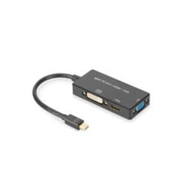 DIGITUS Mini DisplayPort 3in1 Adapter/Converter - 20 cm