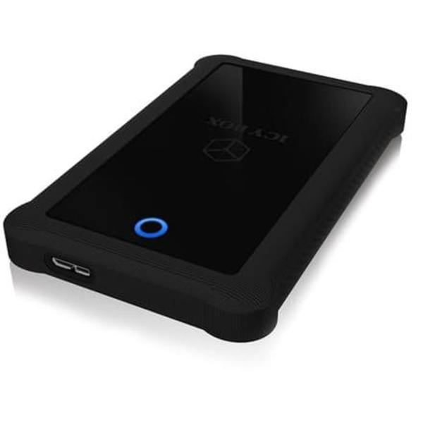 Raidsonic | ICY BOX | IB-233U3-B External enclosure for 2.5" SATA HDD/SSD with USB 3.0 interface and silicone protection sleeve | SATA I, II, III | US