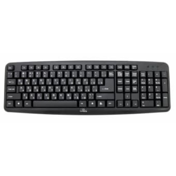 Esperanza TKR101 keyboard Office USB QWERTY English, Russian Black Sort