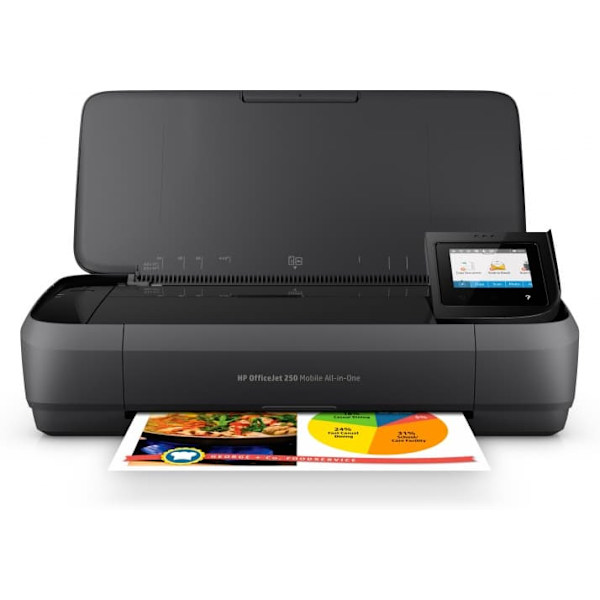 HP Officejet 250 AiO Printer CZ992A Sort