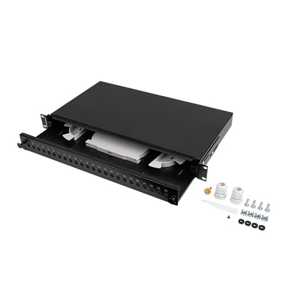 Lanberg FOP1-24ST-FCB patch panel 1U Sort