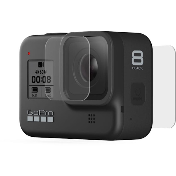 GoPro tempered glass lens + screen protectors HERO8 Black