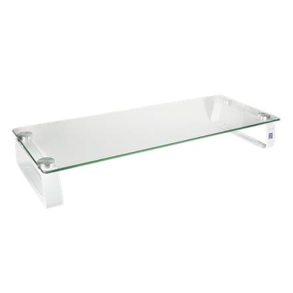 Logilink BP0027 Tabletop monitor riser, glass | Logilink Metallic, Transparent