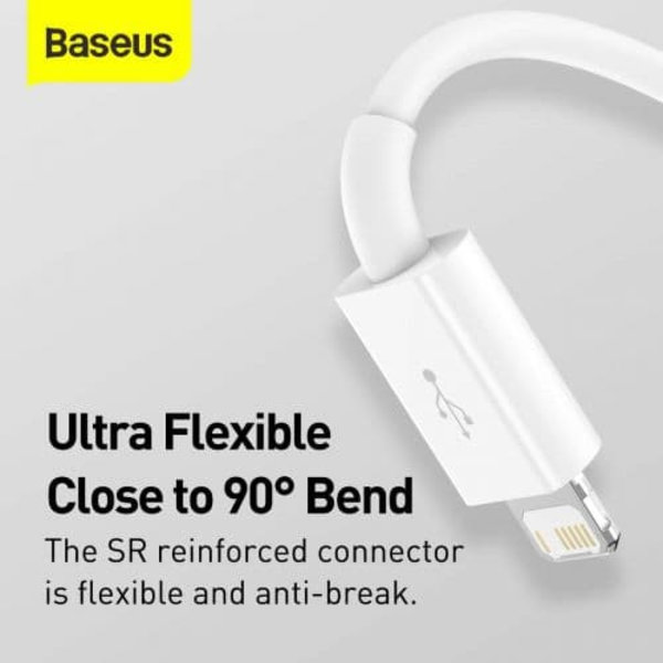 Baseus Cable Superior Series 3-in-1 Fast Charging Data Cable USB to M+L+C 3.5A 1.5m White (CAMLTYS-02)