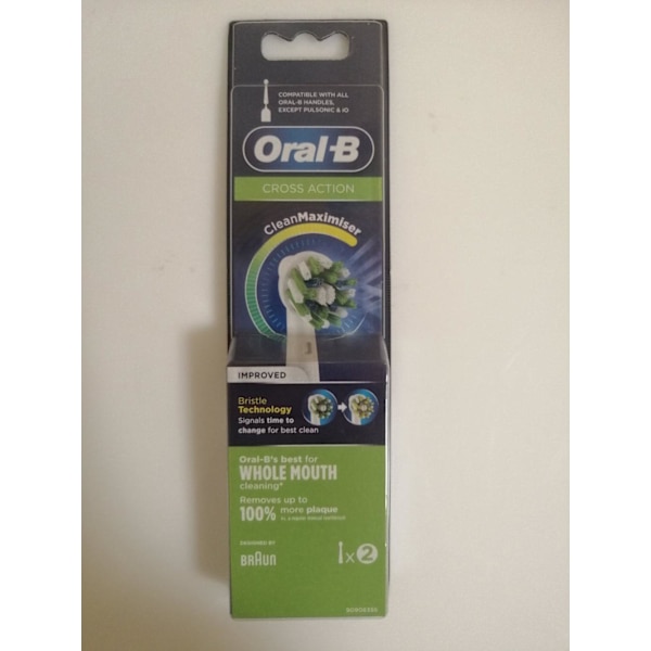Oral-B | Toothbrush replacement | EB50-2 Cross Action | Heads | For adults | Number of brush heads included 2