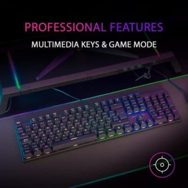 Mars Gaming MK422RUS Gaming Mechanical Keyboard RGB / Red Switch / US