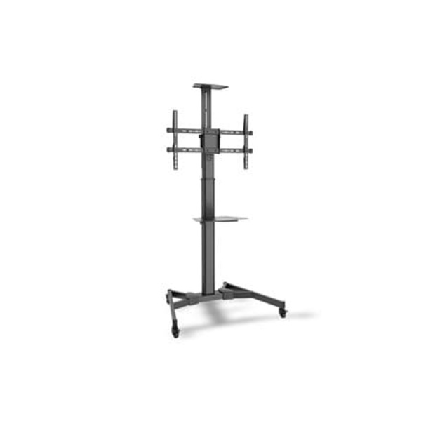Digitus | Floor stand | TV-Cart for screens up to 70", max. 50kg wheelbase, VESA max. 600x400 | Tilt | 37-70 " | Maximum weight (capacity) 50 kg | Bla Sort